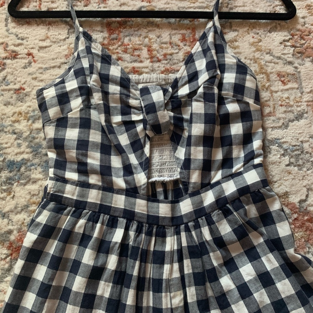 American Eagle Gingham Romper